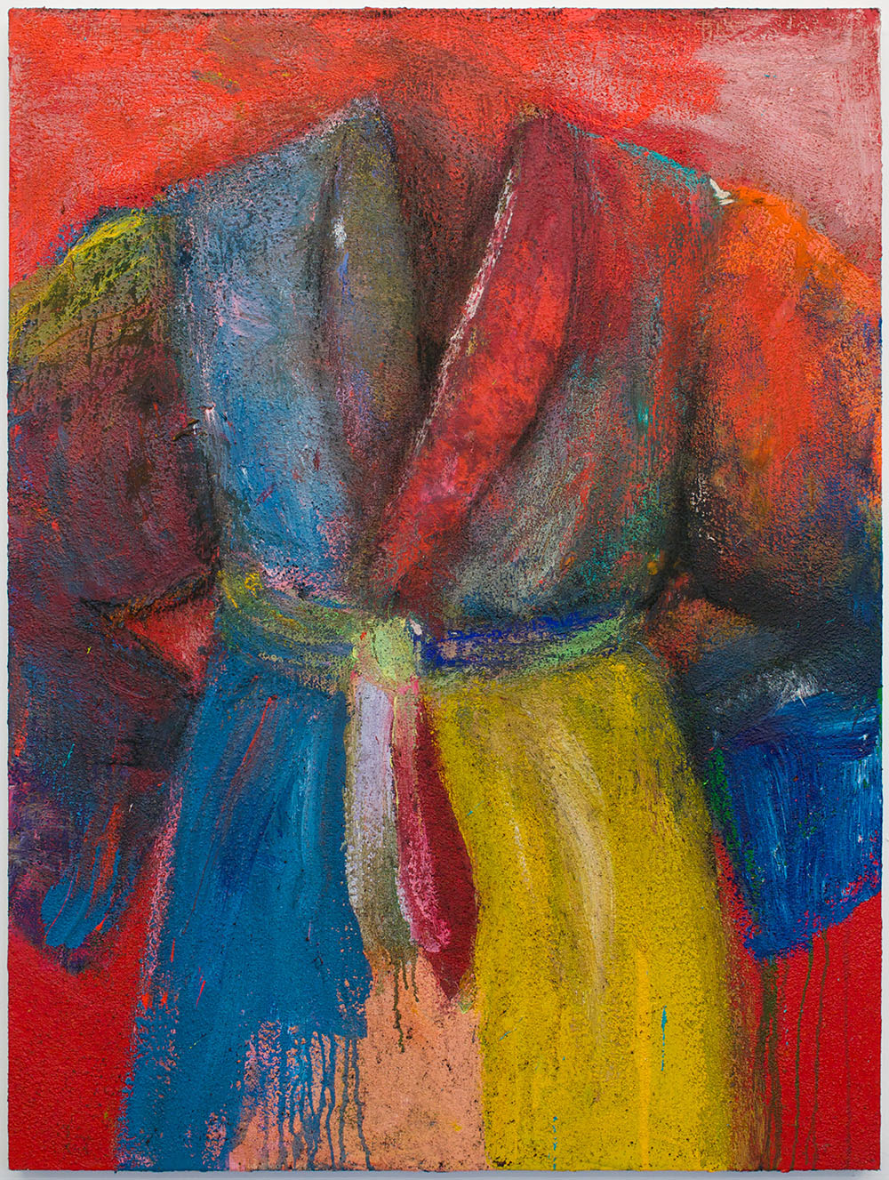 Jim Dine Robe Painting Yellow Red Blue