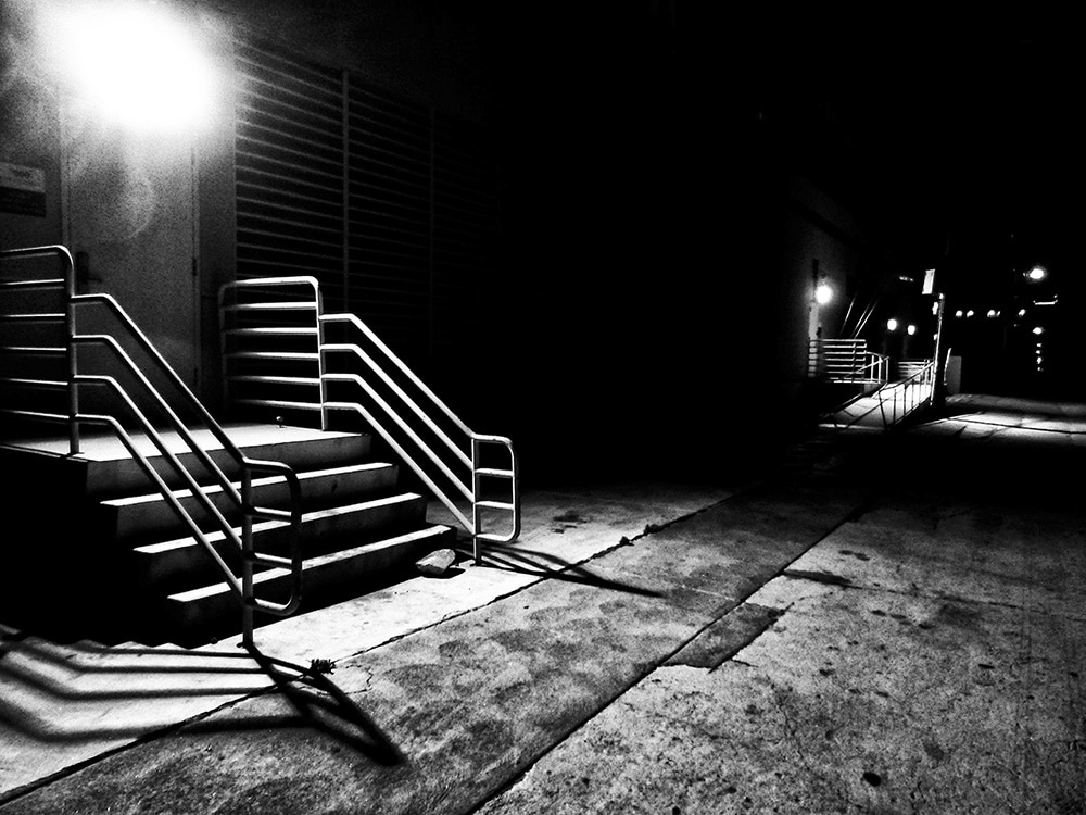 Daido Moriyama Black and White Photograph of Alley Way