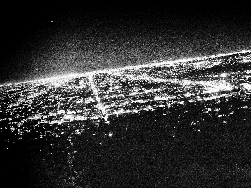 Daido Moriyama Black and White Photograph of LA at Night