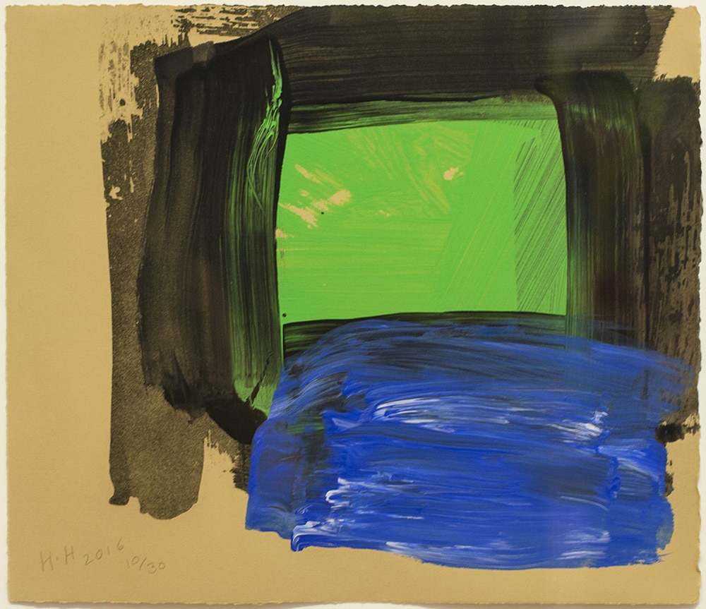 Howard Hodgkin Abstract Print Green Blue