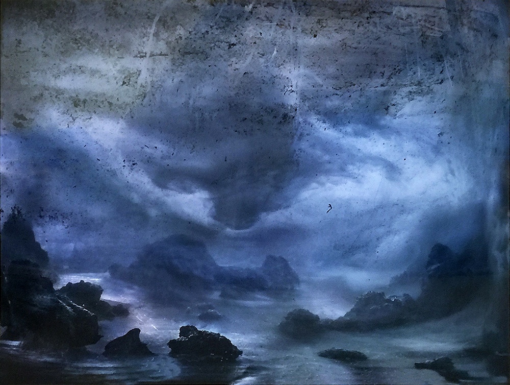 Kim Keever Print of Dramatic Blue Ocean Landscape