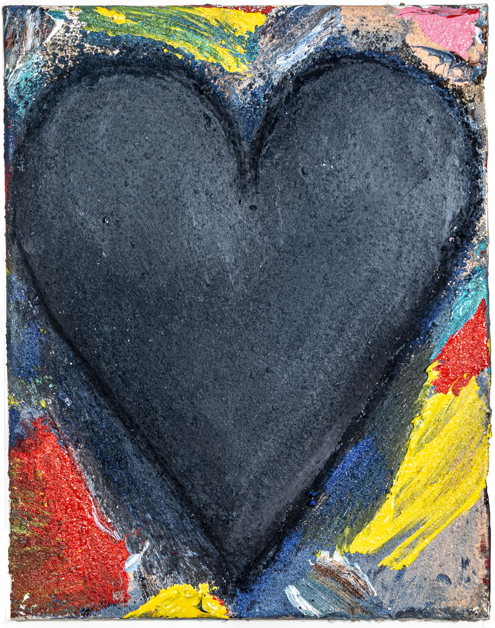 heart painting by Jim Dine entitled Big Wave