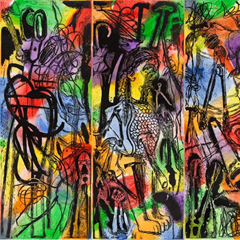 Multicolored Jim Dine Print Abstraction Thumbnail Image