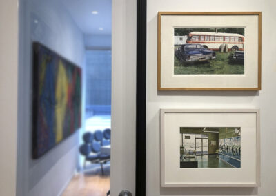 Installation Photo of Photorealism Works in "On Paper" Exhibition